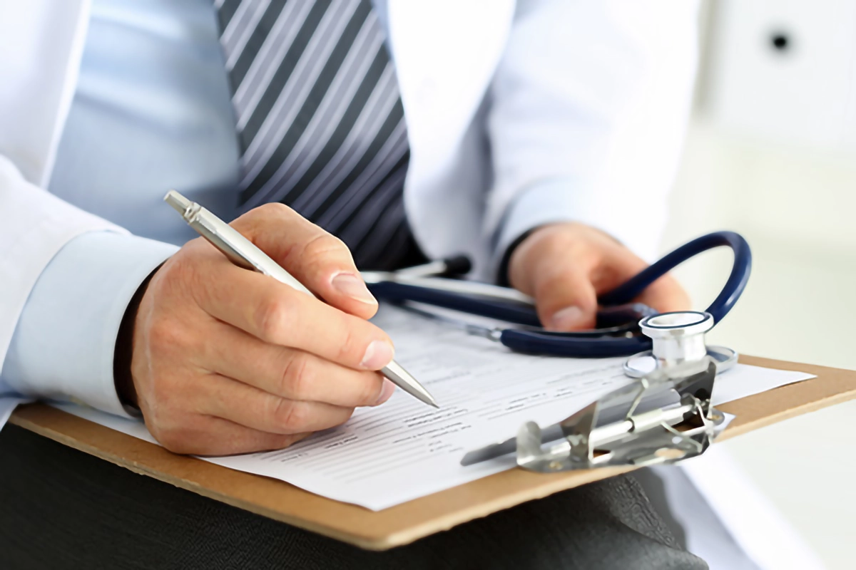 doctor holding a clipboard