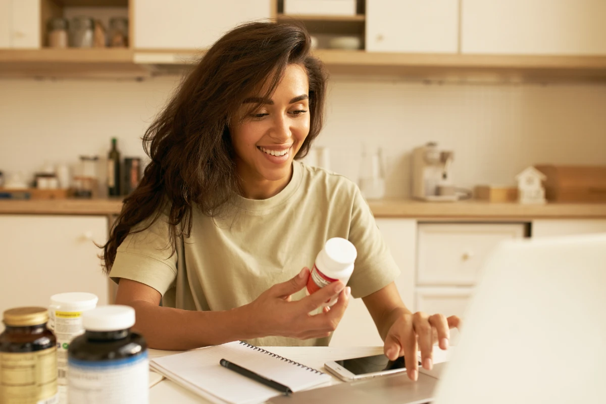 a person ordering a prescription